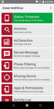 Download Zoner AntiVirus Tools for Android