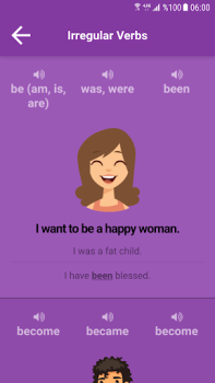 Download Irregular Verbs Education for Android screenshot 2