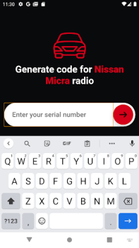 Download Nissan Radio Code Generator Cars and transportation for Android screenshot 2