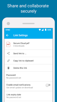 Download Sync - Secure cloud storage Work for Android screenshot 2