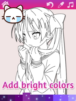 Download Anime Manga Coloring Pages wit Table games for Android screenshot 2