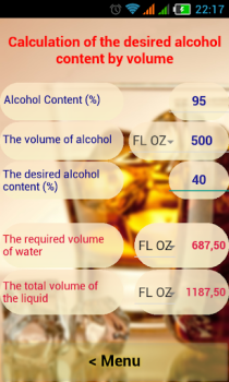 Download Alcohol Calculator Tools for Android screenshot 2