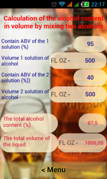 Download Alcohol Calculator Tools for Android screenshot 3