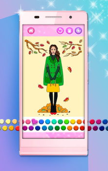 Download Girls Coloring Pages Casual for Android screenshot 3