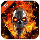 Download  Flaming Skull Live Wallpaper for Free