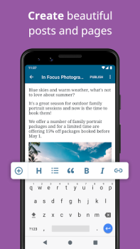 Download WordPress – Website Builder Work for Android screenshot 3
