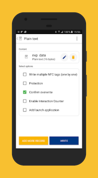 Download NFC TagWriter by NXP Work for Android screenshot 3