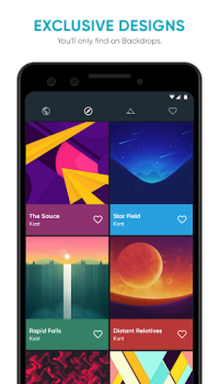Download Backdrops - Wallpapers Personalization for Android screenshot 2