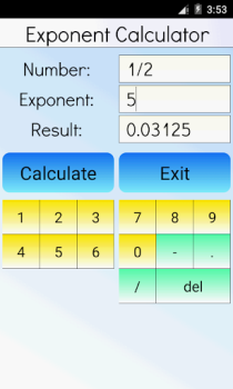 Download Exponent Calculator Tools for Android screenshot 2