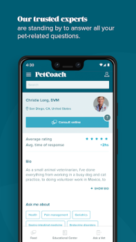 Download PetCoach Ask a vet online 24/7 Medicine for Android screenshot 2