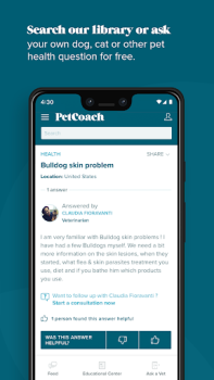 Download PetCoach Ask a vet online 24/7 Medicine for Android screenshot 4