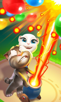 Download Talking Tom Bubble Shooter Casual for Android screenshot 2