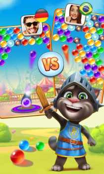 Download Talking Tom Bubble Shooter Casual for Android screenshot 4