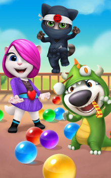 Download Talking Tom Bubble Shooter Casual for Android screenshot 6
