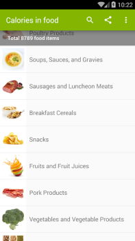 Download Calories in food Health & Fitness for Android screenshot 2