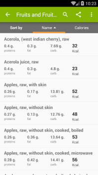 Download Calories in food Health & Fitness for Android screenshot 3