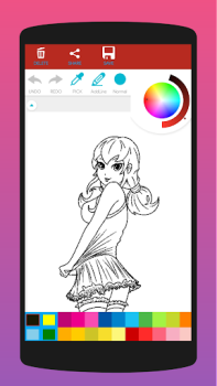 Download Anime Coloring Book for Adults Art and design for Android screenshot 2