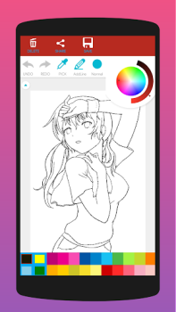 Download Anime Coloring Book for Adults Art and design for Android screenshot 3