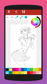 Download Anime Coloring Book for Adults Art and design for Android screenshot 4