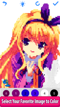 Download Anime Manga Pixel Art Coloring Entertainment for Android screenshot 3