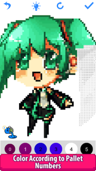 Download Anime Manga Pixel Art Coloring Entertainment for Android screenshot 6