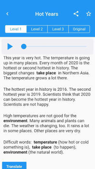 Download News in Levels: Learn English Education for Android screenshot 2