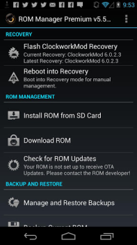 Download ROM Manager Tools for Android