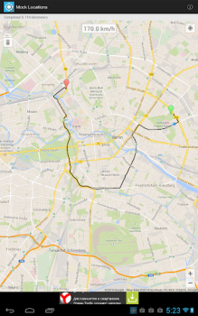 Download Mock Locations (fake GPS path) Tools for Android screenshot 2