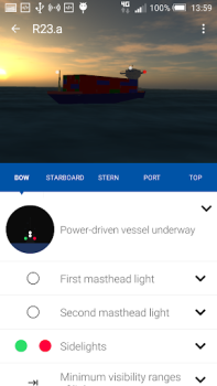 Download COLREGs Lights & shapes Education for Android screenshot 2