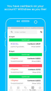 Download Backit cashback: AliExpress... Purchases for Android screenshot 4