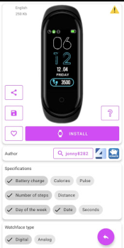 Download Mi Band 4 WatchFaces Tools for Android screenshot 3