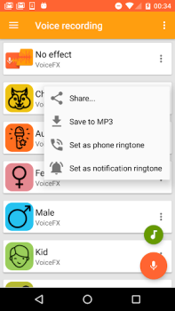 Download VoiceFX - Voice Changer with v Entertainment for Android screenshot 3