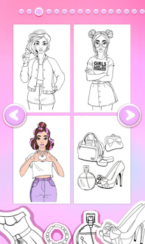 Download Fashion Coloring Book Casual for Android screenshot 2