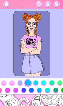 Download Fashion Coloring Book Casual for Android screenshot 3