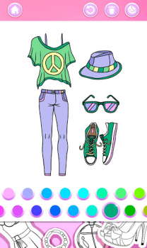 Download Fashion Coloring Book Casual for Android screenshot 6