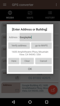 Download GPS coordinate converter Tools for Android screenshot 4