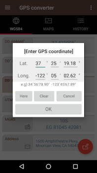 Download GPS coordinate converter Tools for Android screenshot 6