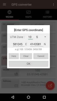 Download GPS coordinate converter Tools for Android screenshot 7