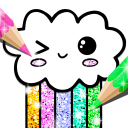 Download Kawaii Coloring Book Glitter