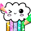 Download Kawaii Coloring Book Glitter