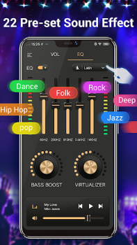 Download Equalizer & Bass Booster,Music Music and audio for Android screenshot 4