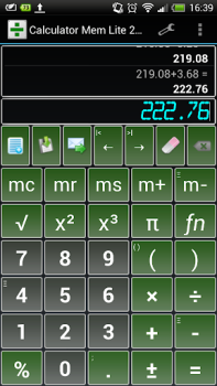 Download Calculator Mem Lite Work for Android screenshot 3