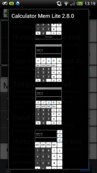 Download Calculator Mem Lite Work for Android screenshot 6