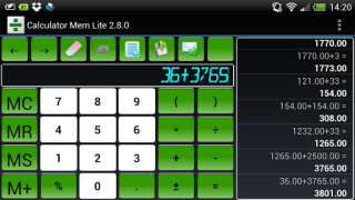 Download Calculator Mem Lite Work for Android screenshot 7