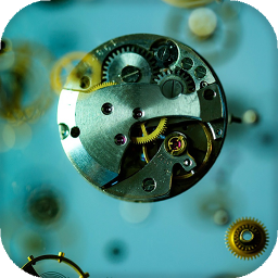 Logo Clock Mechanism Live Wallpaper - backgrounds hd