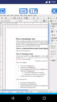 Download AndroWriter document editor Work for Android screenshot 5