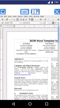 Download AndroWriter document editor Work for Android screenshot 6