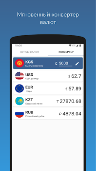 Download Курсы валют Кыргызстана Finance for Android screenshot 3