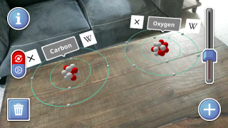 Download AR Atom Visualizer for ARCore Education for Android screenshot 2
