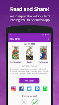 Download Free Tarot Card Reading - Daily Tarot Life style for Android screenshot 4